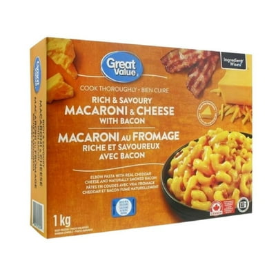 Macarrones Queso Tocino Familiar 1 Kg Great Value