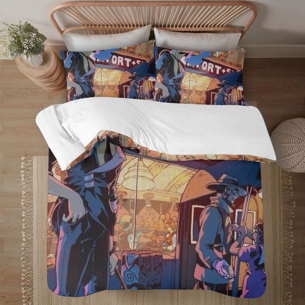 Cowboy Bebop Soft 3D Printed Duvet Cover Bedding Set with Comforter Cover 3 Piece Set
