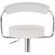 thumbnail image 3 of Pack 2 Taburete Piso Bar Altura Regulable Con Respaldo Blanco, 3 of 5