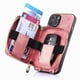 thumbnail image 3 of Funda Tipo Cartera con Correa Cruzada para iPhone 14 Protección Contra Golpes Rosa, 3 of 6
