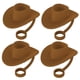 thumbnail image 1 of Tapas de Paja Silicona Sombrero de Vaquero Marrón, 1 of 2