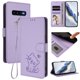 thumbnail image 2 of Funda de Gato tipo Libro para Samsung Galaxy S10 Plus, Lila Claro, 2 of 6