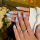 thumbnail image 1 of Press On Nails JOYVVEW Sky Blue Short Almond para mujer, 1 of 7