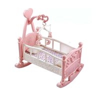 Ali Chile - Cuna Mecedora Para Muñecas Con Móvil Musical