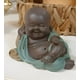 thumbnail image 3 of Set 2 Estatua Buda Sonriente Monje Adorno Decoración Jhn, 3 of 3