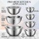 thumbnail image 2 of Set de bowls de acero inoxidable DUTZUN, 6 piezas, 4 qt y colador, 2 of 3