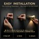 thumbnail image 4 of Apliques de pared Civicia pack de 2 plástico dorado, 4 of 6
