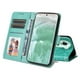 thumbnail image 5 of Funda tipo cartera FOXDOCK para OPPO Reno 11 5G , diseño girasol en relieve, cuero PU, cierre magnético, soporte y tarjetero, 5 of 5