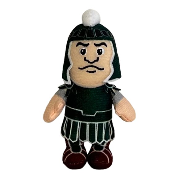 Peluchín Bobbi-Toads 10 cm Mascota Sparty Licencia Universidad Estatal de Michigan