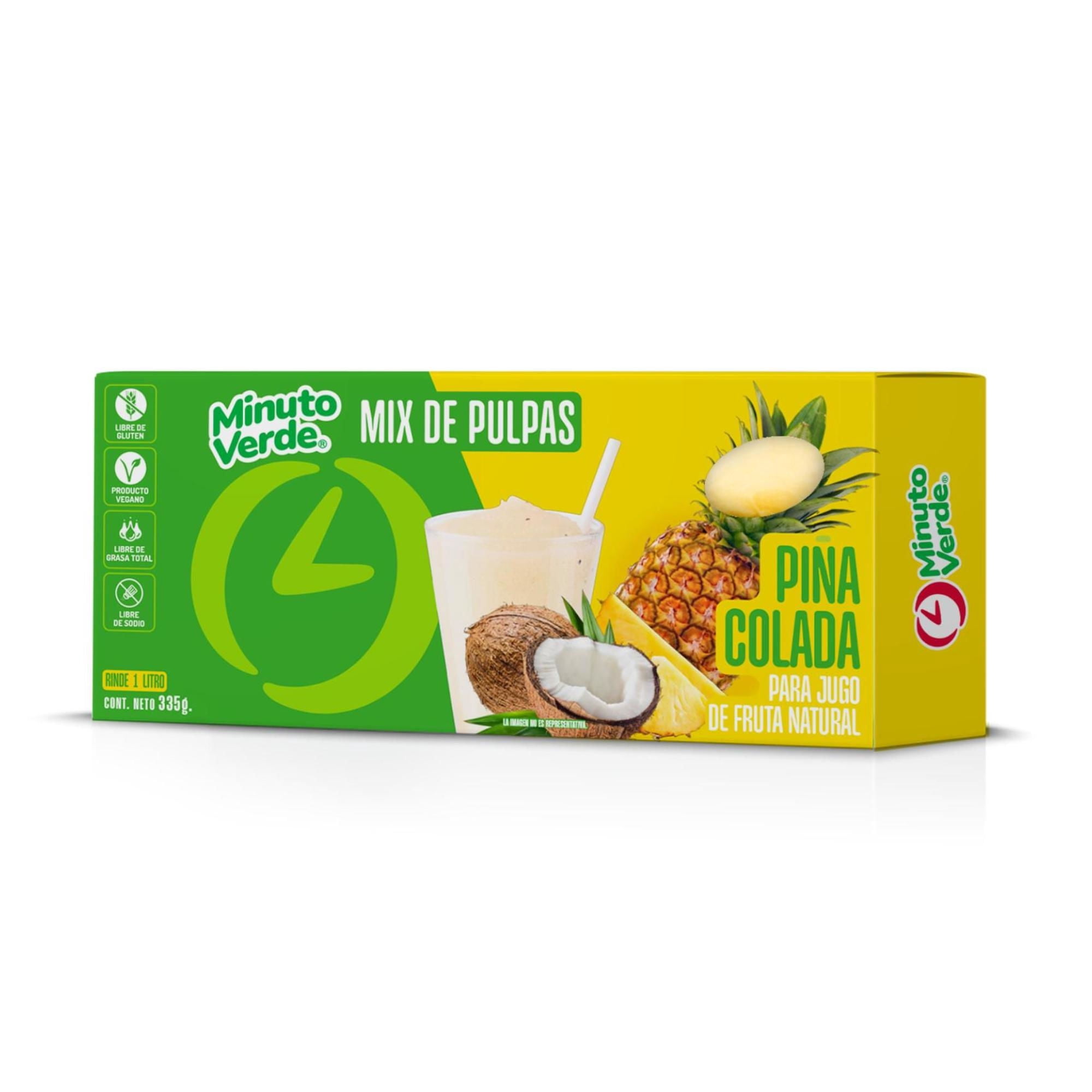 Pulpa De Piña Colada 335 g Minuto Verde