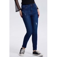 Fashionspark - Jeans Mujer Lia Super Skinny Azul Oscuro