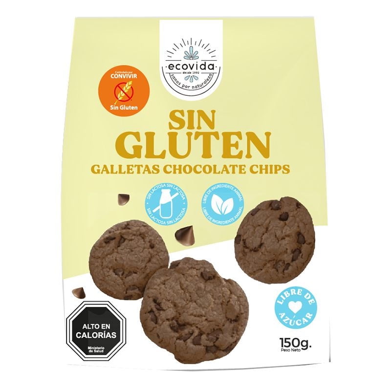 Galletas Chips Sin Gluten Caja 150 g Ecovida