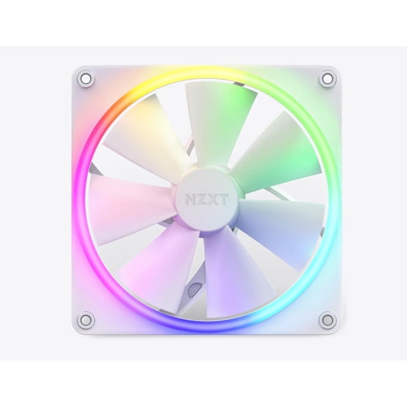 Ventilador NZXT F140 RGB de 140 mm con iluminación avanzada, color blanco