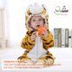 thumbnail image 4 of Mameluco unisex para bebé Costume MICHLEY, de franela, 18 a 24 meses, blanco, 4 of 6