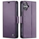 thumbnail image 1 of CaseMe tipo cartera iPhone 16 con cierre magnético, RFID, tarjetero, soporte, carga inalámbrica, 1 of 5