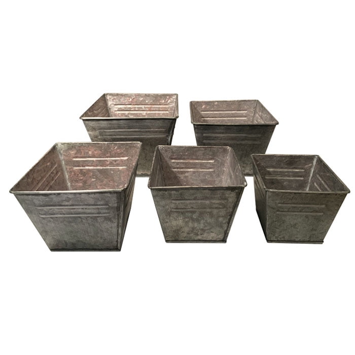 Bric - Macetero Cuadrado Set De 5
