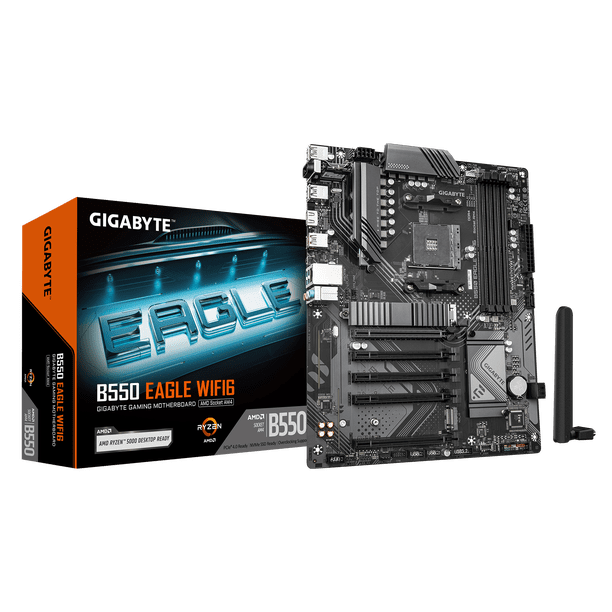 Placa Madre GIGABYTE B550 EAGLE WIFI6, Socket AM4, 4x DDR4, 2x M.2, GbE, USB-C, PCI-e 4.0
