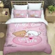 thumbnail image 2 of Cute cartoon bear Printed Bedding Sets exquisite bed supplies set duvet cover bed comforter set bedding set luxury birthday gift, 2 of 5