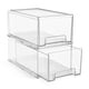 thumbnail image 1 of Cajones de almacenamiento Sorbus, grandes, transparentes, apilables, 2 unidades, de plástico, 1 of 7