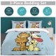 thumbnail image 5 of x43 Garfield Bed Duvet Cover Microfiber Bedding Sets 3D Printed Lightweight 3 Piece Comforter Sets, 1 Duvet Cover And 2 Pillow Shams for Kids Boys Girls 79"x90" jn43, 5 of 5
