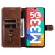 thumbnail image 2 of Funda Billetera para Samsung Galaxy M33 5G con Porta Tarjetas y Soporte Ajustable Marrón, 2 of 6