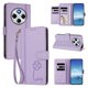 thumbnail image 2 of Funda Cartera Trébol para Xiaomi Redmi 14C 4G con Ranuras Tarjetas y Carga Inalámbrica Morado claro, 2 of 6