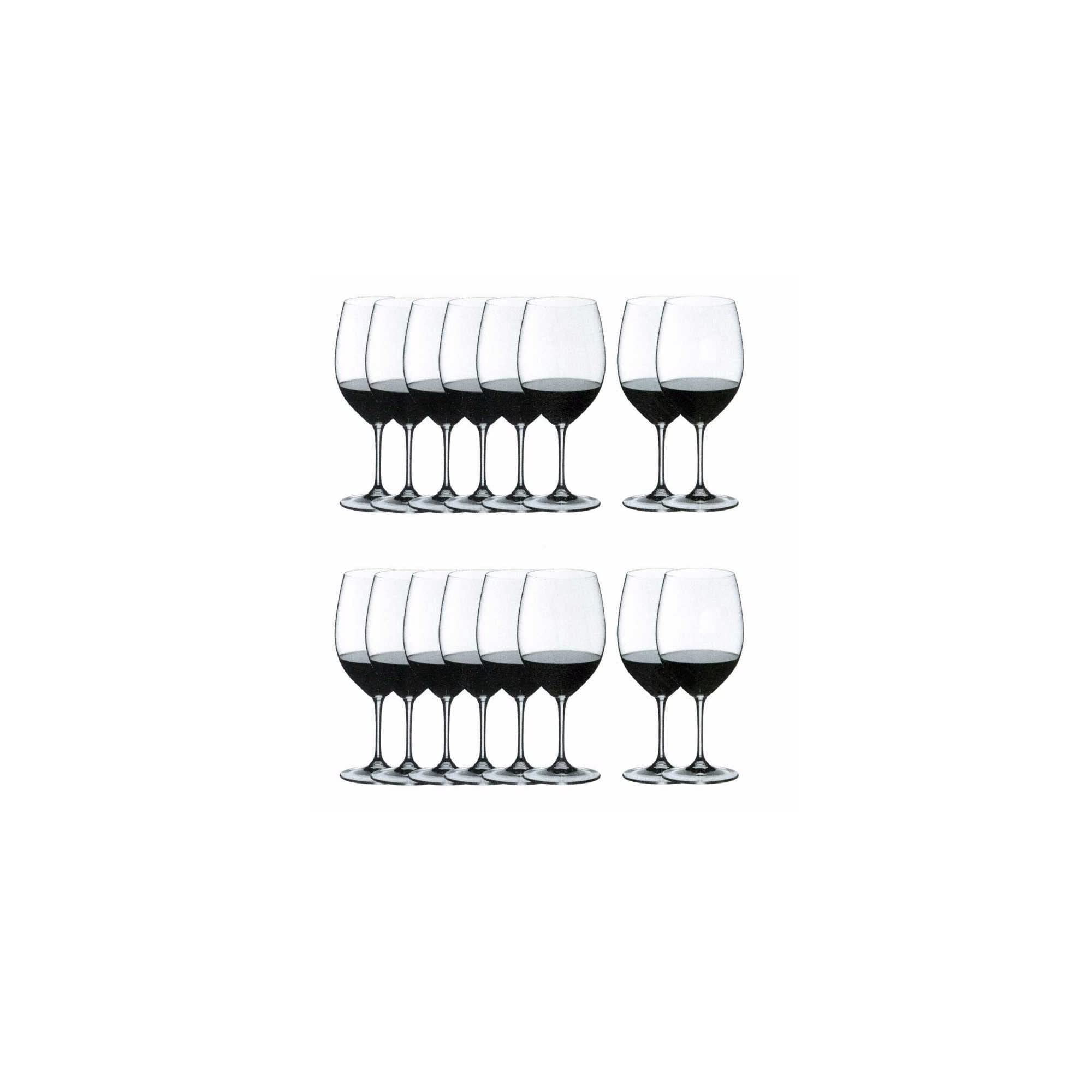 Set De 16 Copas De Vino Riedel Vinum Bordeaux, Cristal Fino