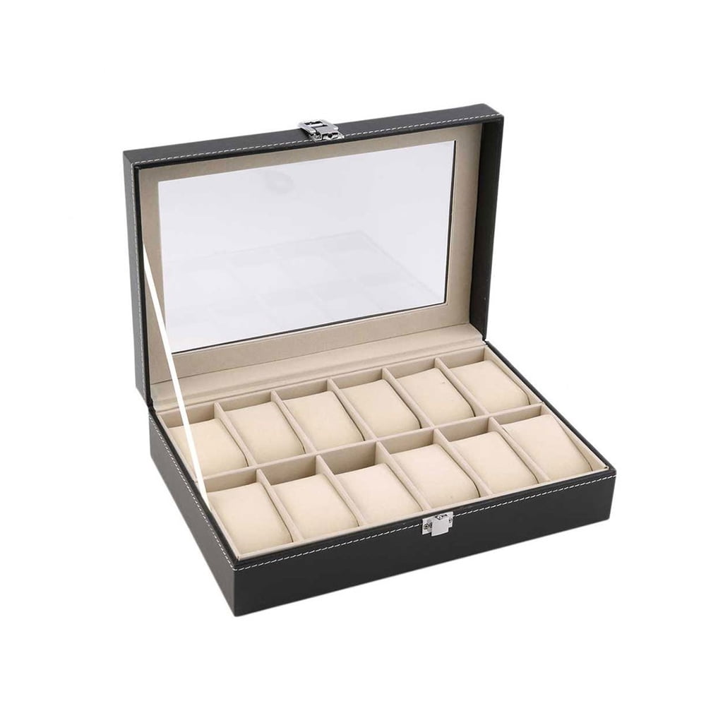 Mundo Online - Caja Estuche Organizador De 12 Relojes De Lujo