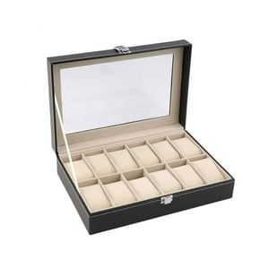 Mundo Online - Caja Estuche Organizador De 12 Relojes De Lujo