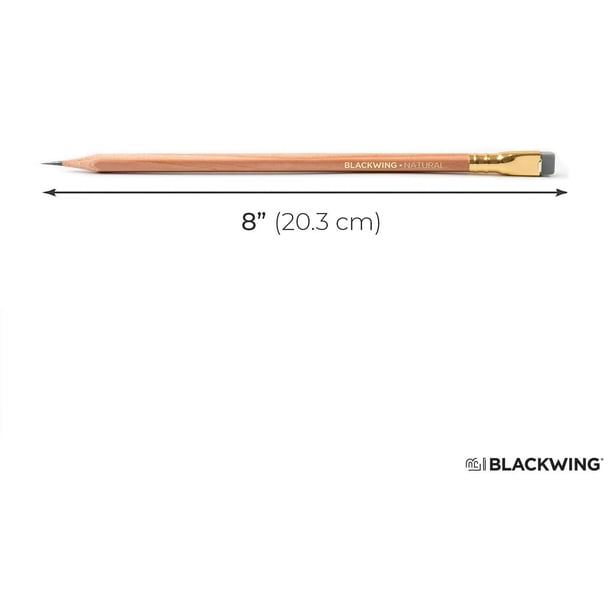 Blackwing pencil measuring 8 inches or 20.3 centimeters