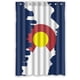 thumbnail image 1 of Cortina de ducha con diseño de la bandera del estado de Colorado, con ganchos, tamaño 48 x 72 pulgadas, 1 of 3