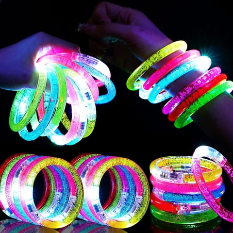 24 Pulseras Mikulala Que Brillan En La Oscuridad De Party Supplies