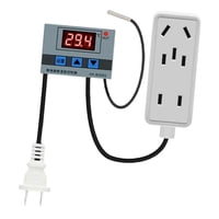 Ioensy - Interruptor De Control De Termostato 110V Para Cajas De Temperatura De Invernadero De Fermentación Sonda De 1M