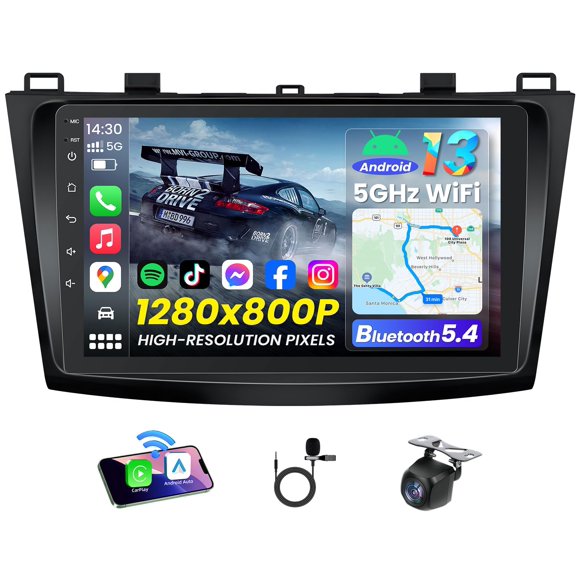 Autoradio Jufodrca 9" Android 13 con CarPlay/Auto