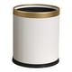 thumbnail image 2 of Bote De Basura Con Tapa Abierta, Cubo De Basura Simple Para Sala De Estar, Casa, Granja, Blanco Puro, 2 of 3