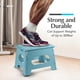 thumbnail image 4 of Taburete plegable Handy Laundry, 23 cm, color verde azulado, 136 kg de capacidad, 4 of 8