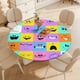 thumbnail image 4 of La Fiesta Musical De Face theme Fitted Round Tablecloths Elastic Edged Table Covers Waterproof Table Cloth For Kitchen Holiday Party Tables Decor 150cm, 4 of 6
