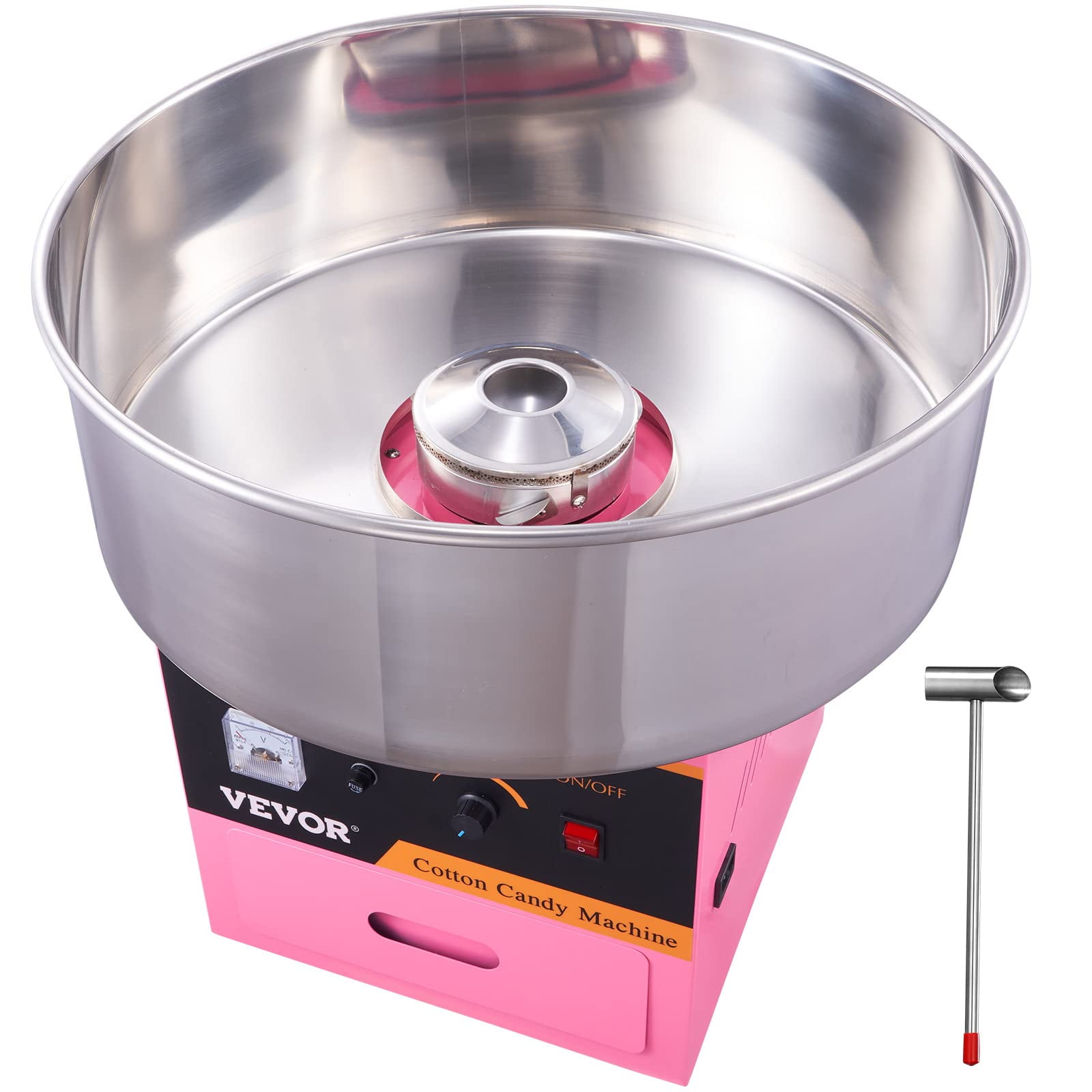 Máquina De Algodón De Azúcar Vevor Electric 1000w Commercial Rosa