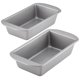 thumbnail image 1 of Juego de moldes antiadherentes para pastel de carne y pan Bakeware Farberware, color gris, 1 of 9
