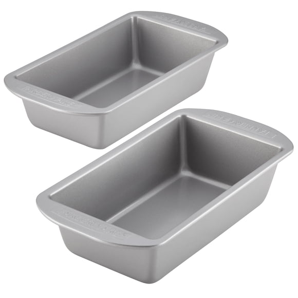 Juego de moldes antiadherentes para pastel de carne y pan Bakeware Farberware, color gris