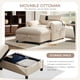 thumbnail image 3 of 37" Single Sofa with Storage Ottoman, Adjustable Phone Holder, Dual-Port Charger, Storage Pockets, Elephant Ear Armrest, Comfy Chenille Armchair, Modern Cloud Chaise Lounge for Living Room&Apartment, 3 of 3
