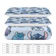 thumbnail image 5 of 3 Pieces Stitch Bedding Comforter Set Full with 2 Pillowcases for Kids Teens Girls Women Microfiber Easy Wash Light Breathable Cozy White Base Bed Sheets, 5 of 5