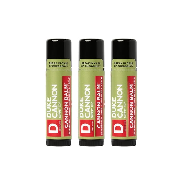 Bálsamo protector labial Duke Cannon Tactical Fresh Mint, 3 x 16 ml