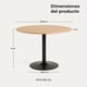thumbnail image 3 of Mesa De Comedor Redonda Nordika Venhoouse Natural 100cm, 3 of 8