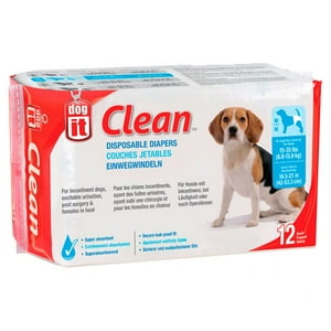 Dogit - Pañales Desechables Perro Medium 7 A 16 Kg, 10 Und