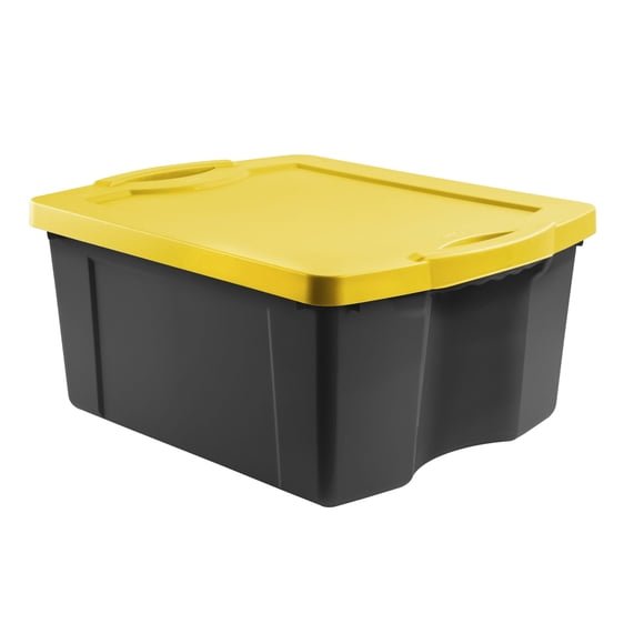Caja Organizadora resistente Fullbox 55 LTS L-2 Color Negro-amarillo, 1 Unidad