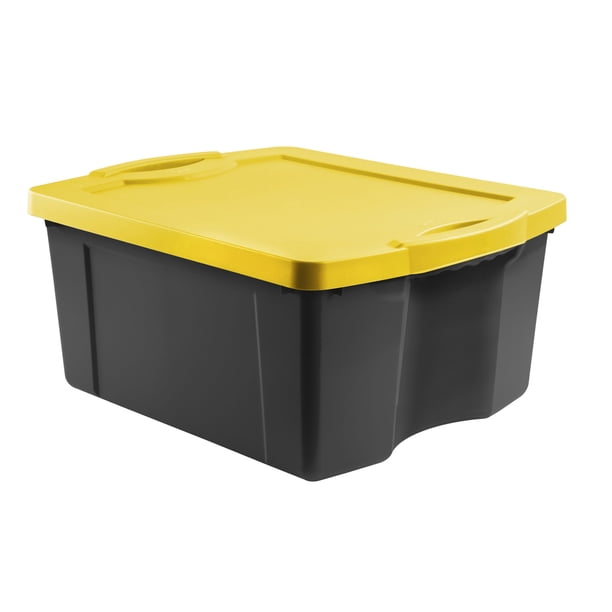 Caja Organizadora resistente Fullbox 55 LTS L-2 Color Negro-amarillo, 1 Unidad