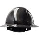 thumbnail image 1 of Casco PIP Wolfjaw de fibra de carbono con ala completa, negro, 1 of 8