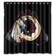 thumbnail image 1 of Cortina de ducha de los Washington Redskins, juego de cortina de baño con ganchos, tamaño 66 x 72 pulgadas, 1 of 3