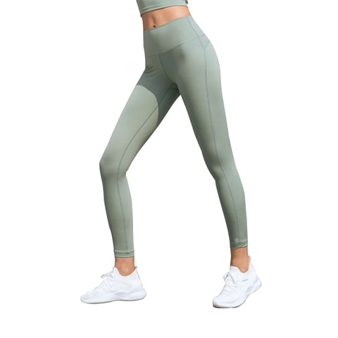 Samia - Calza Básica Tiro Alto Verde Xl